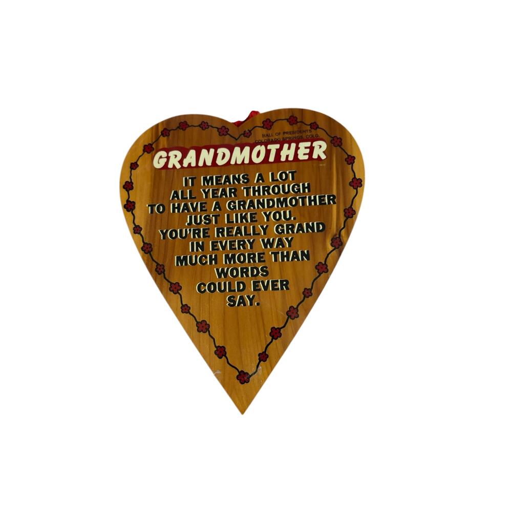Vintage Decor Wall Hanging Grandmother Kitschy